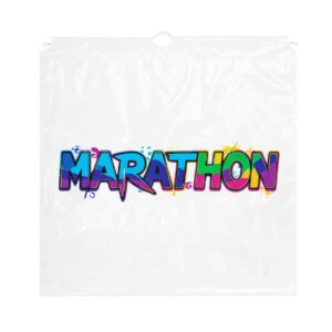 Cotton Cord Drawstring Plastic Bag (20"x20"x4")