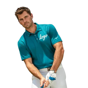 Nike Dri-FIT Vertical Mesh Polo w/ Screen Print 4.4 oz.