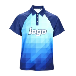 Custom Full Color Dye Sublimation Performance Short Sleeve Polo Shirt