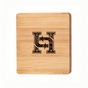 Bamboo Coaster with Opener