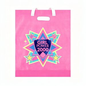 Frosted Die Cut Plastic Bag (15"x18"x4")