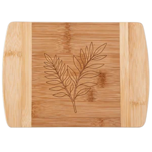 The Wellington 8-Inch Two-Tone Bamboo Cutting Board