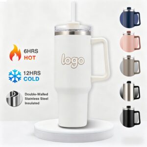 40 Oz. Casa Blanca Handle Tumbler Mug
