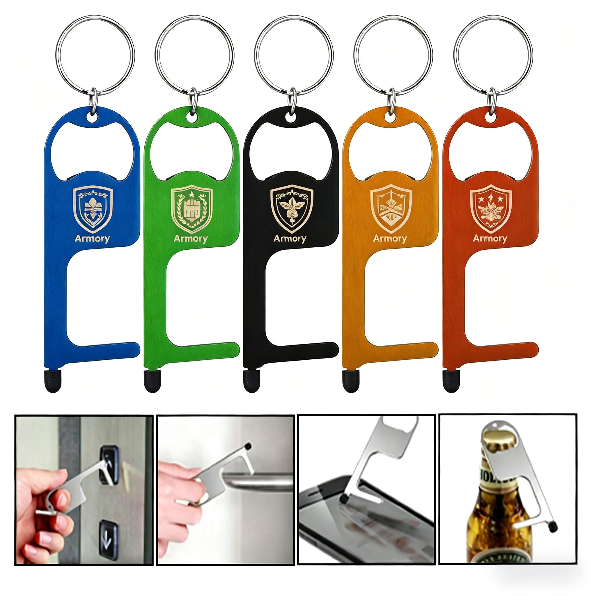 PPE No-Touch Door/Bottle Opener with Stylus