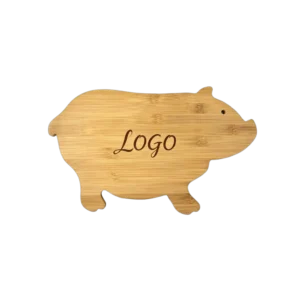 Bamboo Pig Shaped Cutting Board - Eco-Friendly Charcuterie Serving Platter