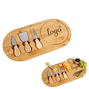 Executive Bamboo Charcuterie Set With Hidden Tool Drawer