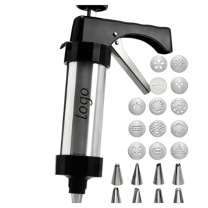 Manual Stainless Steel Cookie Press Gun Kit