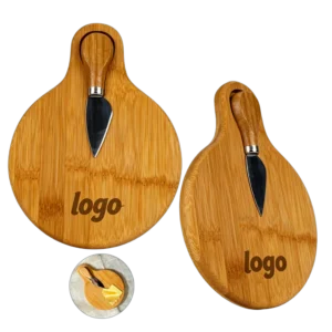 SavorMate Mini Bamboo Cheese Knife Cutting Board