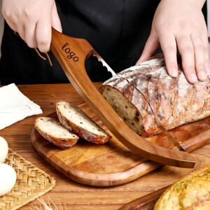 Wooden Handle Bread Serrated Knife
