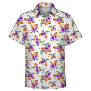 135gsm Custom Dye Sublimation Hawaiian Shirt-UPF 50+