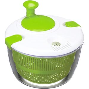 Chef-Ready 5L Rotary Salad Spinner: Crisp-Dry Technology & Integrated Colander System