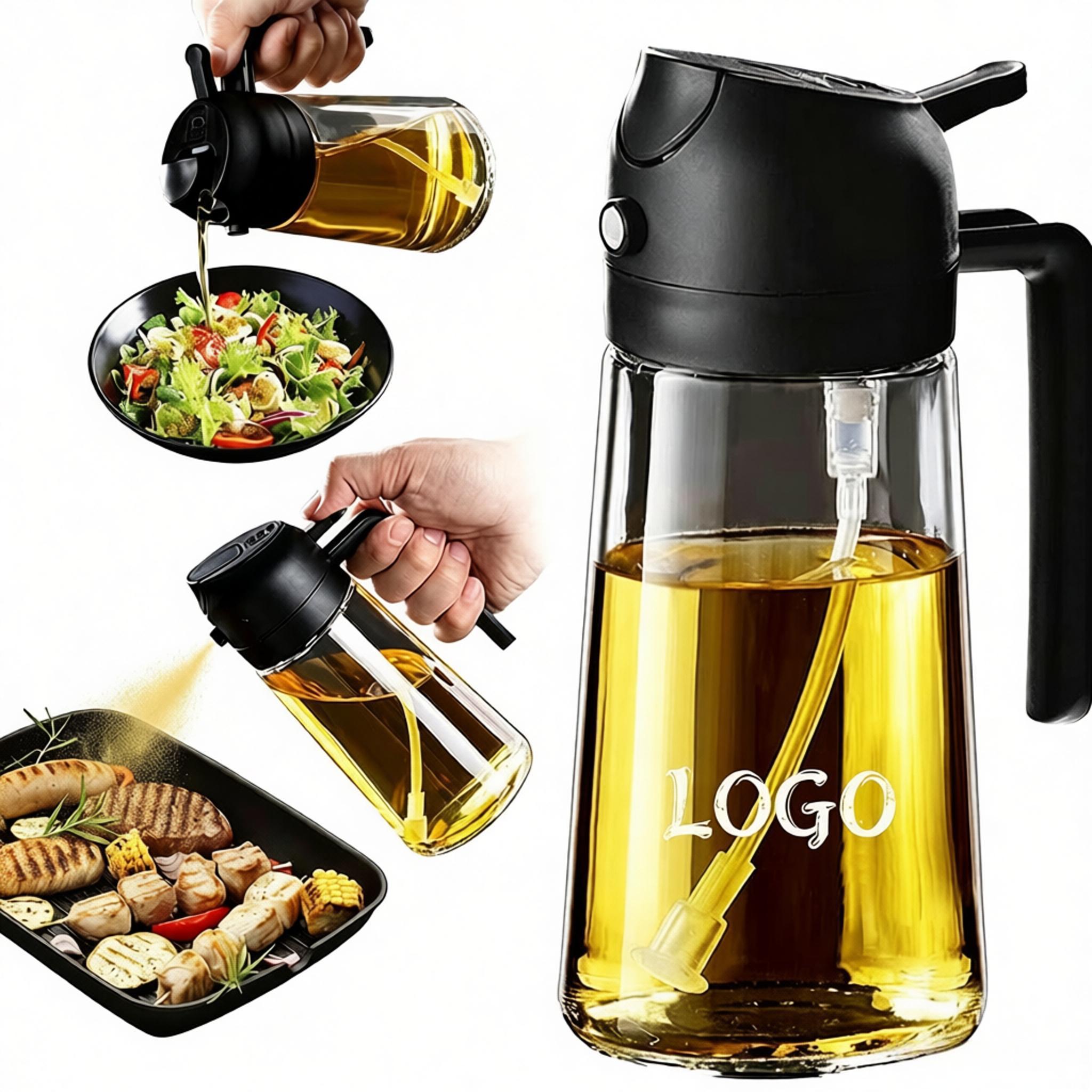 16oz 2" 1 Glass Olive Oil Dispenser Bottle