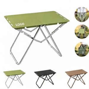 Portable Aluminum Folding Camping Table with Carry Bag for Outdoor