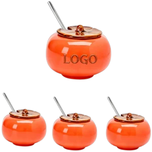 Persimmon Seasoning Jar / Sugar Bowl