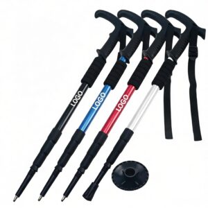 4-Section Telescopic Aluminum Trekking Pole
