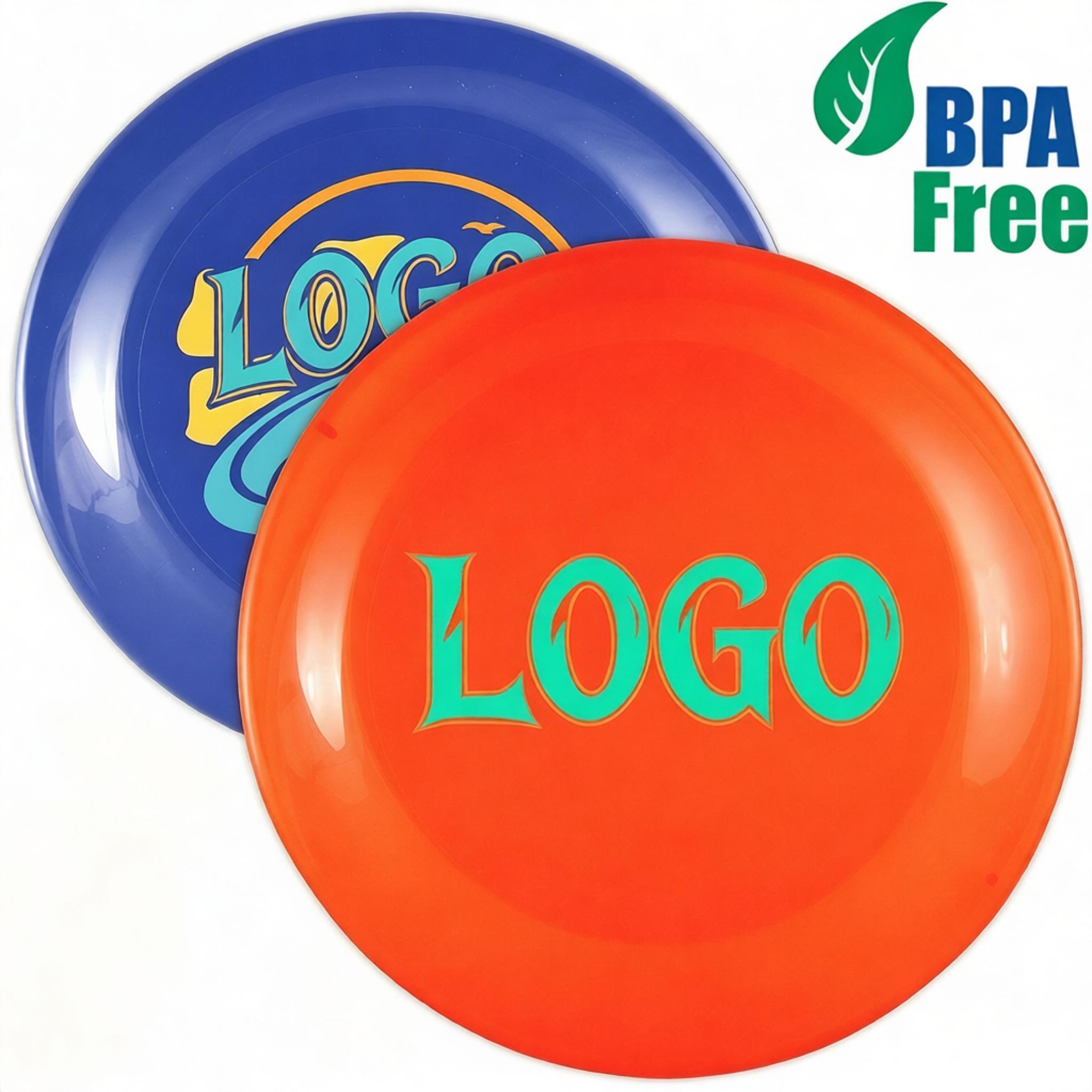 BPA free 9.25" Plastic Flying Disc w/ custom logo