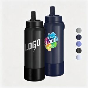 26 oz  Stainless Steel Insulated Sport Straw Water Bottle