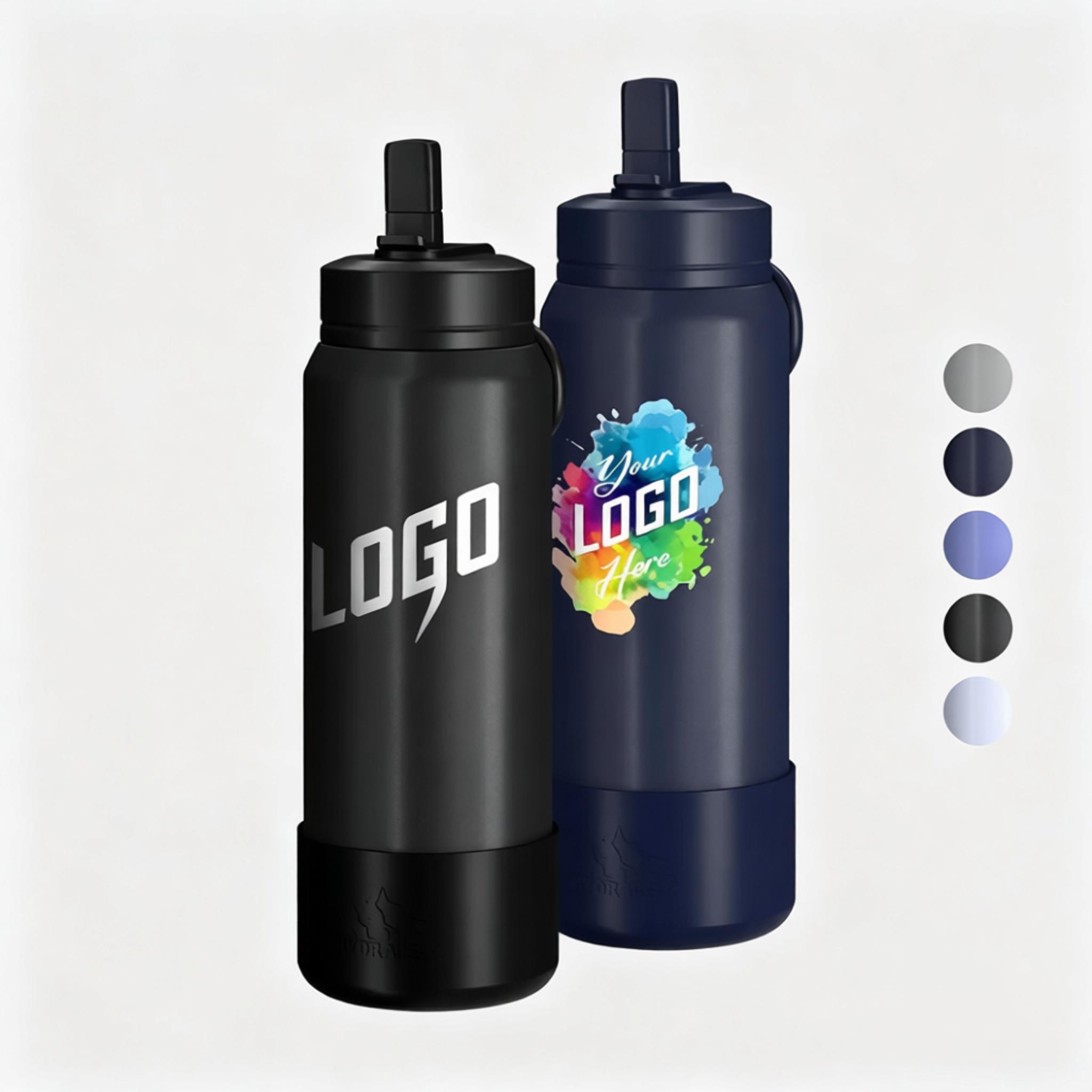 26 oz Stainless Steel Insulated Sport Straw Water Bottle
