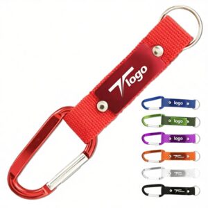 6 CM Carabiner w/ Metal Plate and Strap