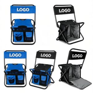 Folding Chair w/24 Can Cooler Bag & Pockets