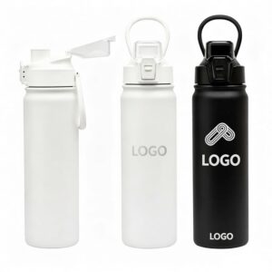 Perka Rex 24 oz. Double Wall, Stainless Steel Water Bottle