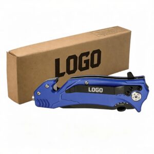 4 1/2" Blue Rescue Knife