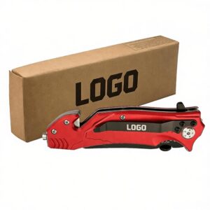 4 1/2" Red Rescue Knife