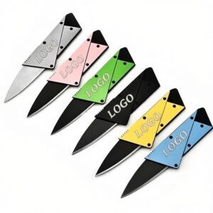 Colorful Stainless Steel Card Folding Tactical Knife