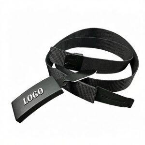 Durable Canvas Nylon Waist Belt with Hidden Knife