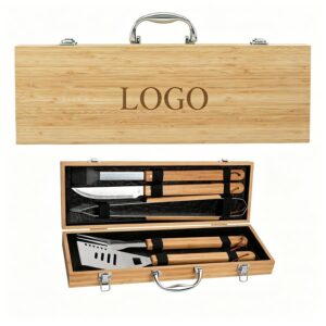 Cleveland 5-Piece Bamboo BBQ Set