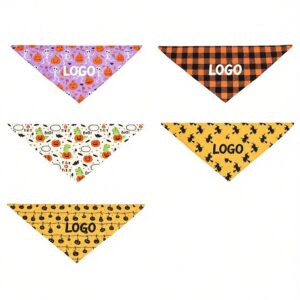 Medium Polyester Full Color Triangle Pet Bandanna (25"x17"x17")