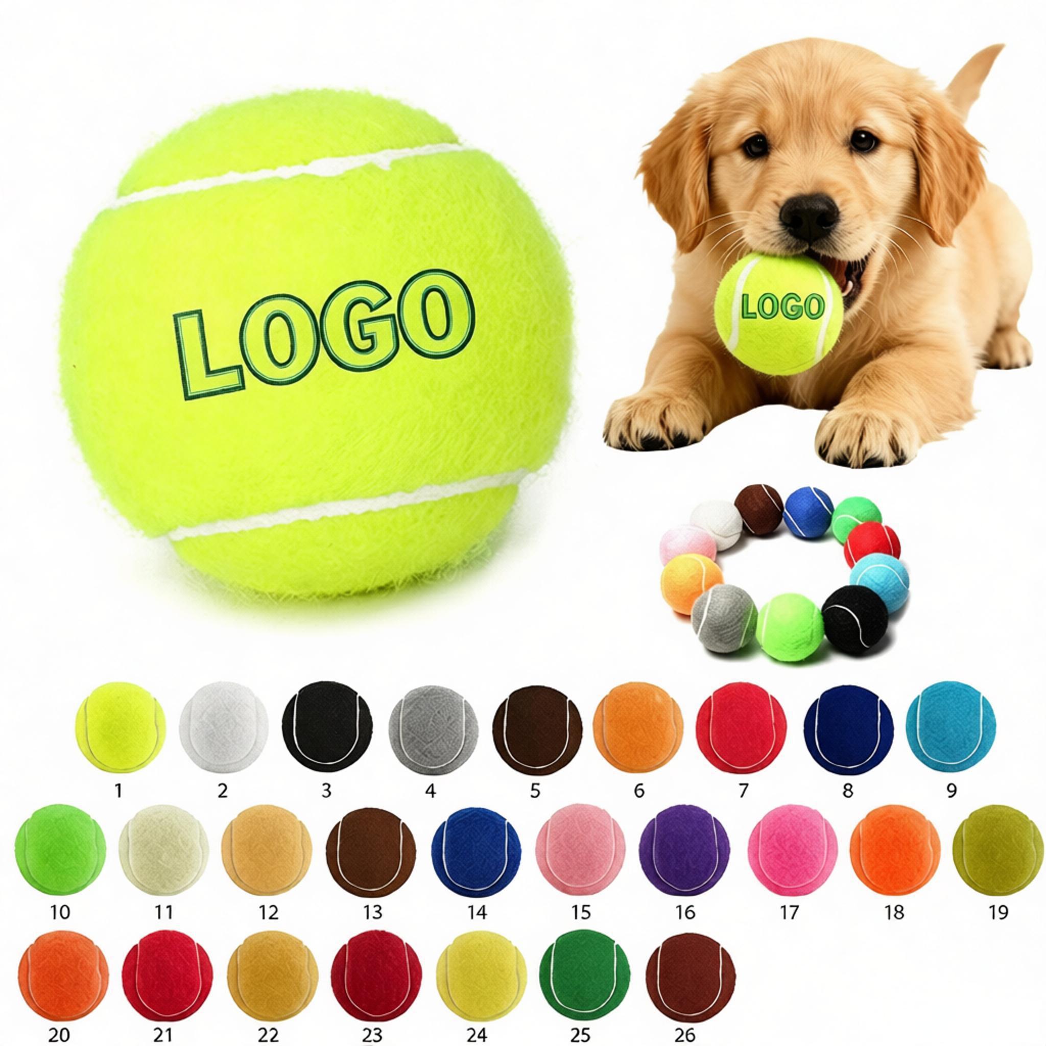 2.5"D Pet Toy Fido's Dog Fetching Tennis Ball