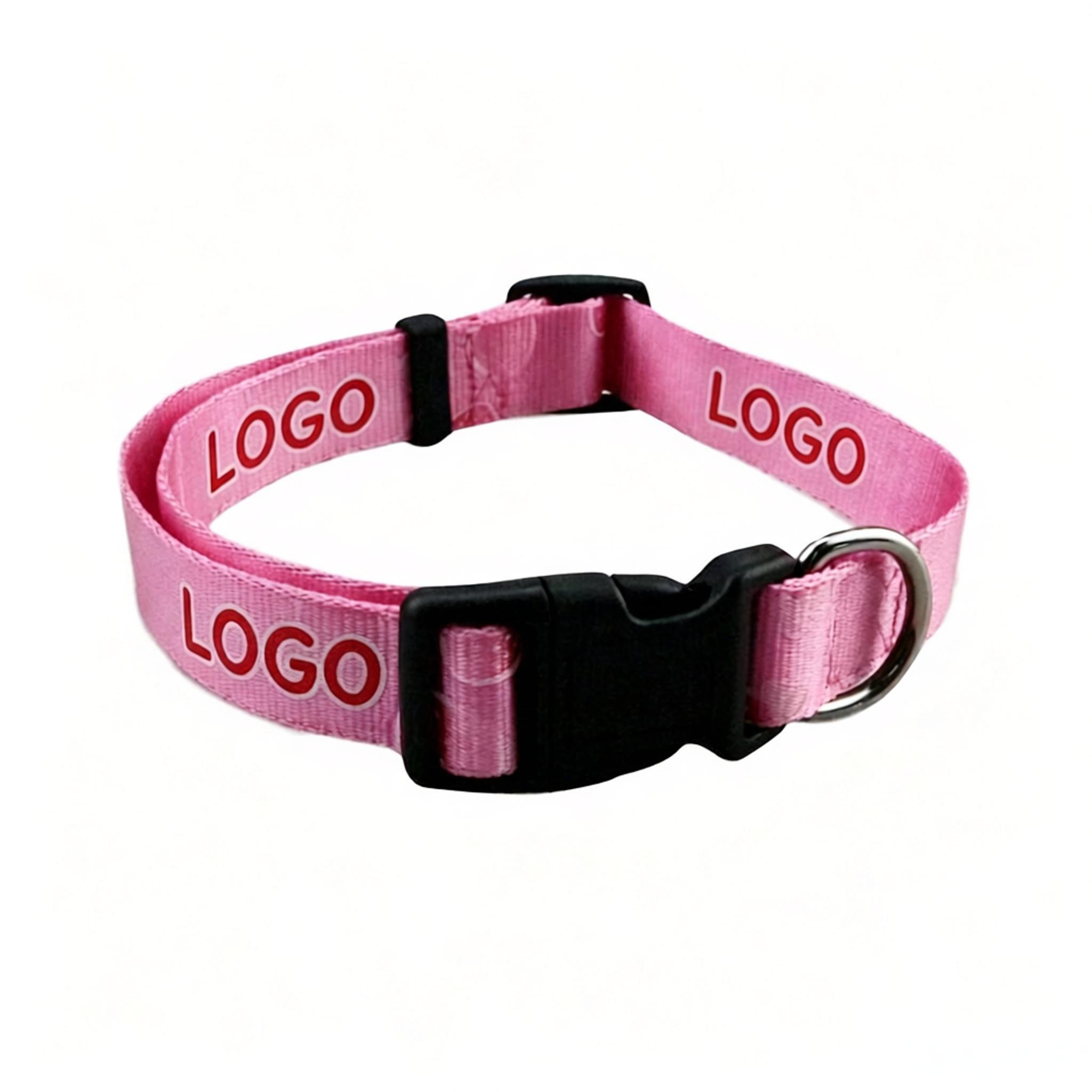 5/8"W x 12"L Heavy-duty Polyester Dog Collar w/ Buckle Release