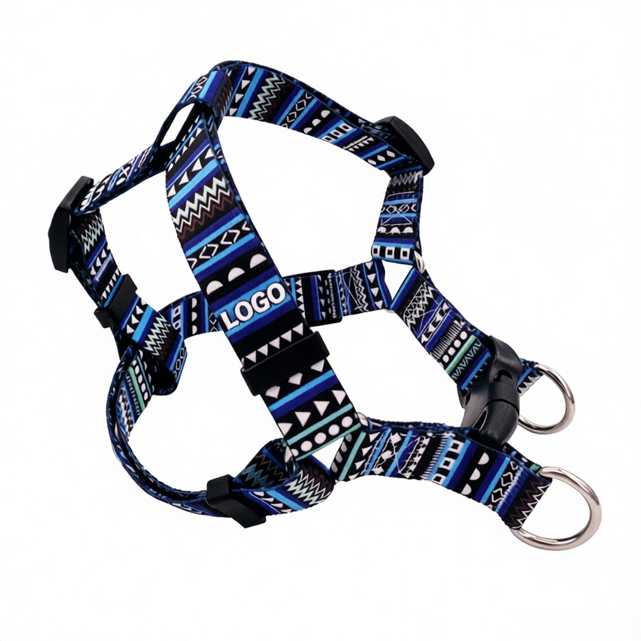 3/4"W x 29"L Polyester Adjustable Strong Dog Vest Harness Sublimation