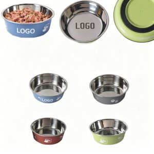 Pet Double Layer Stainless Steel Food Bowl