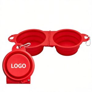 Top Tail Double Collapsible Pet Bowl