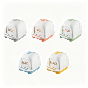 Covered Cat Litter Box with Odor Control