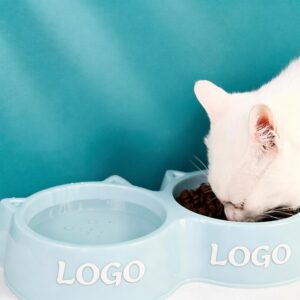 Double Plastic Pet Bowl