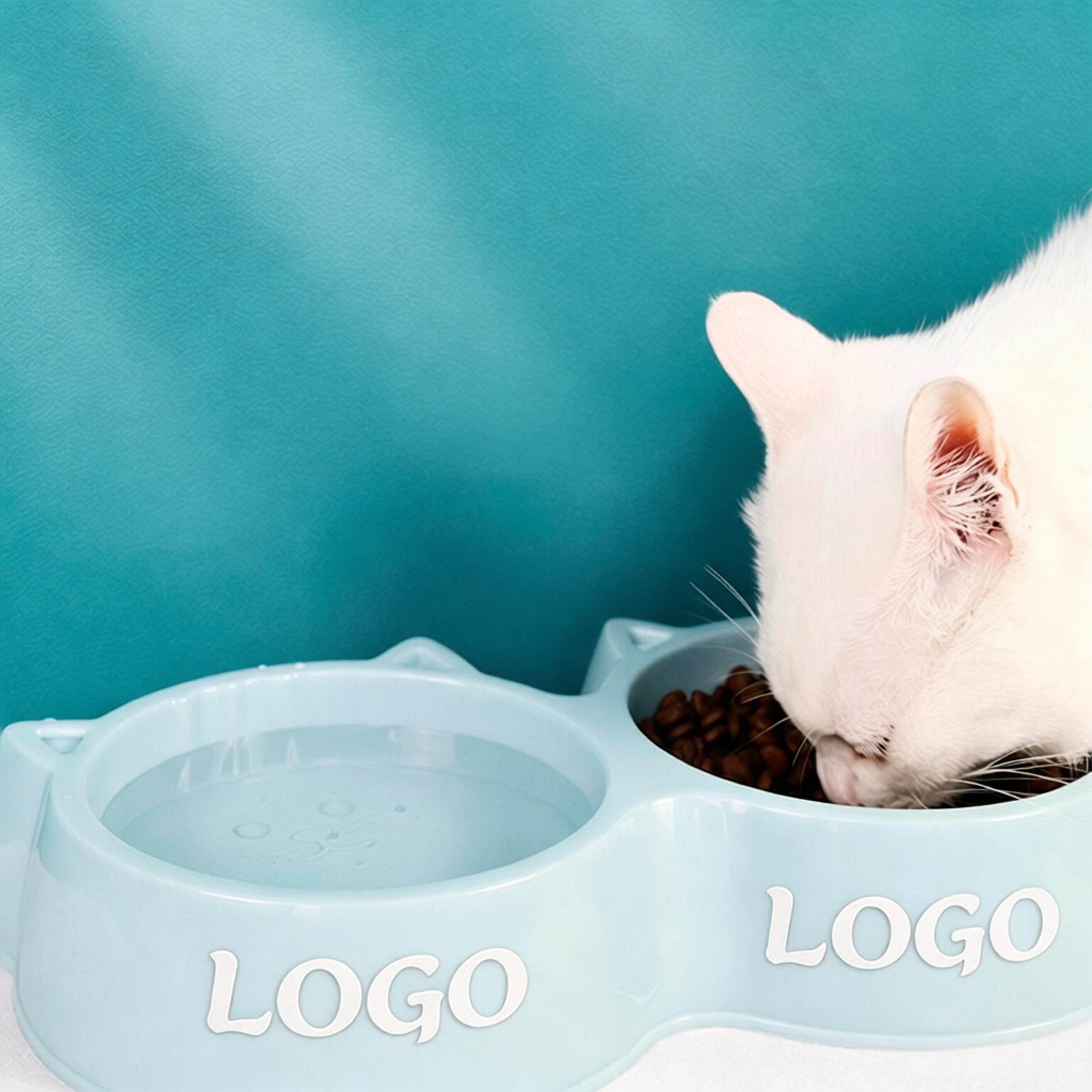 Double Plastic Pet Bowl