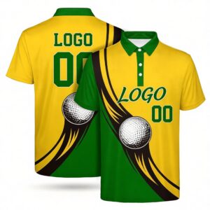 Custom Full Color Dye Sublimation Performance Polo Shirt