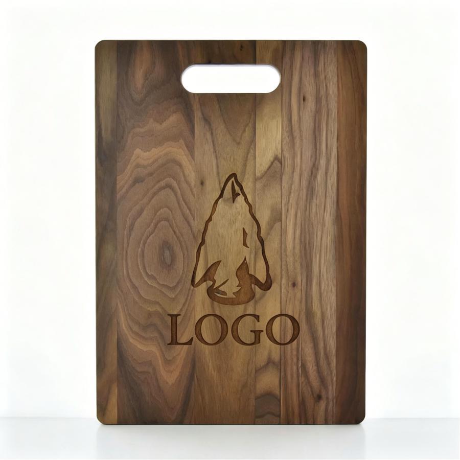 14" Cutting Board Walnut Chef