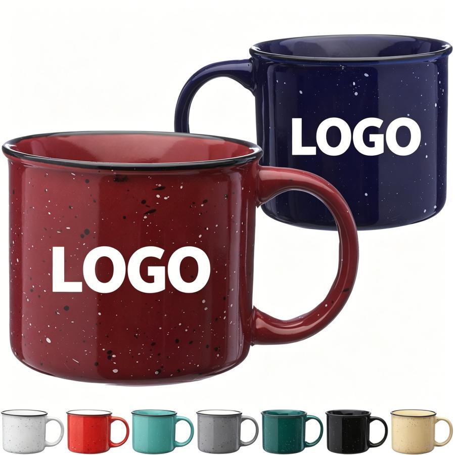 Classic Campfire Coffee Mug 13 Oz. Speckled Ceramic Mugs