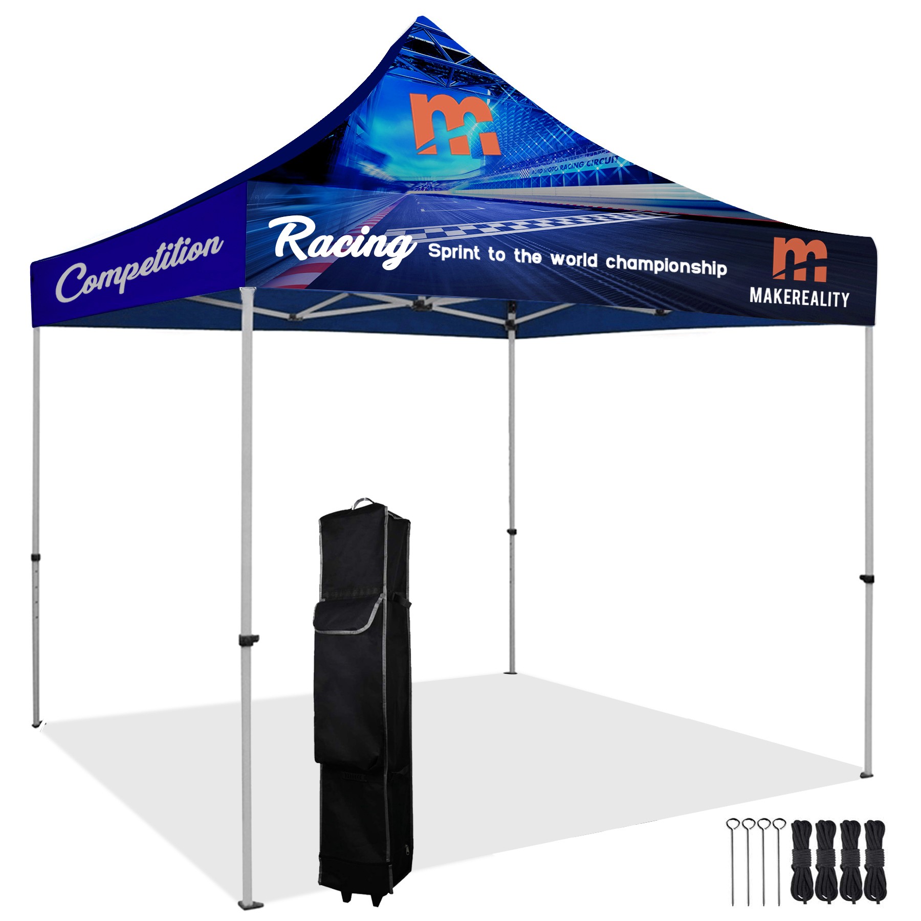 10'x10' Full Color Pop Up Canopy Tent Kit - Image 2