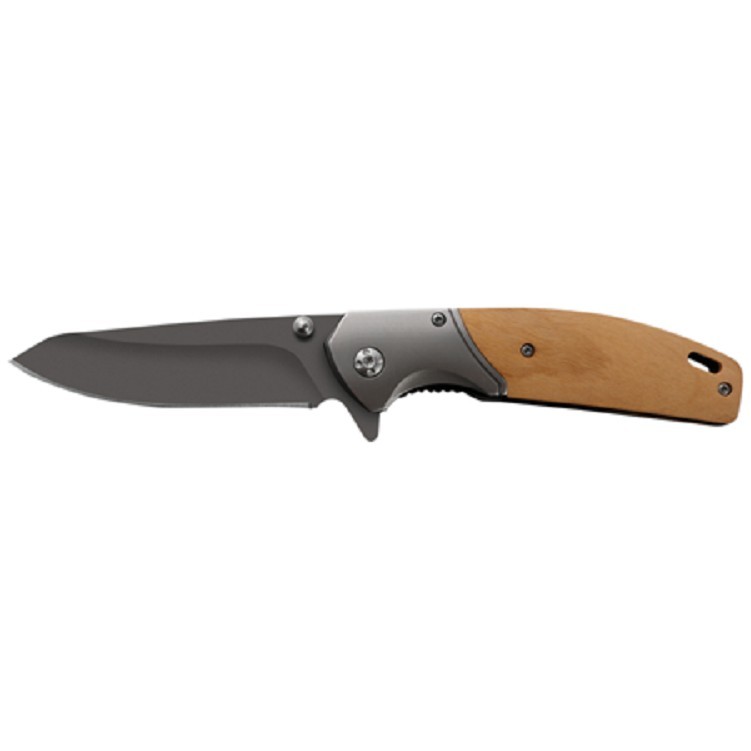ApexBlade - Olivewood Folding Pocket Knife with Stainless Steel Blade – Full-Color & Gift Box Option - Image 2