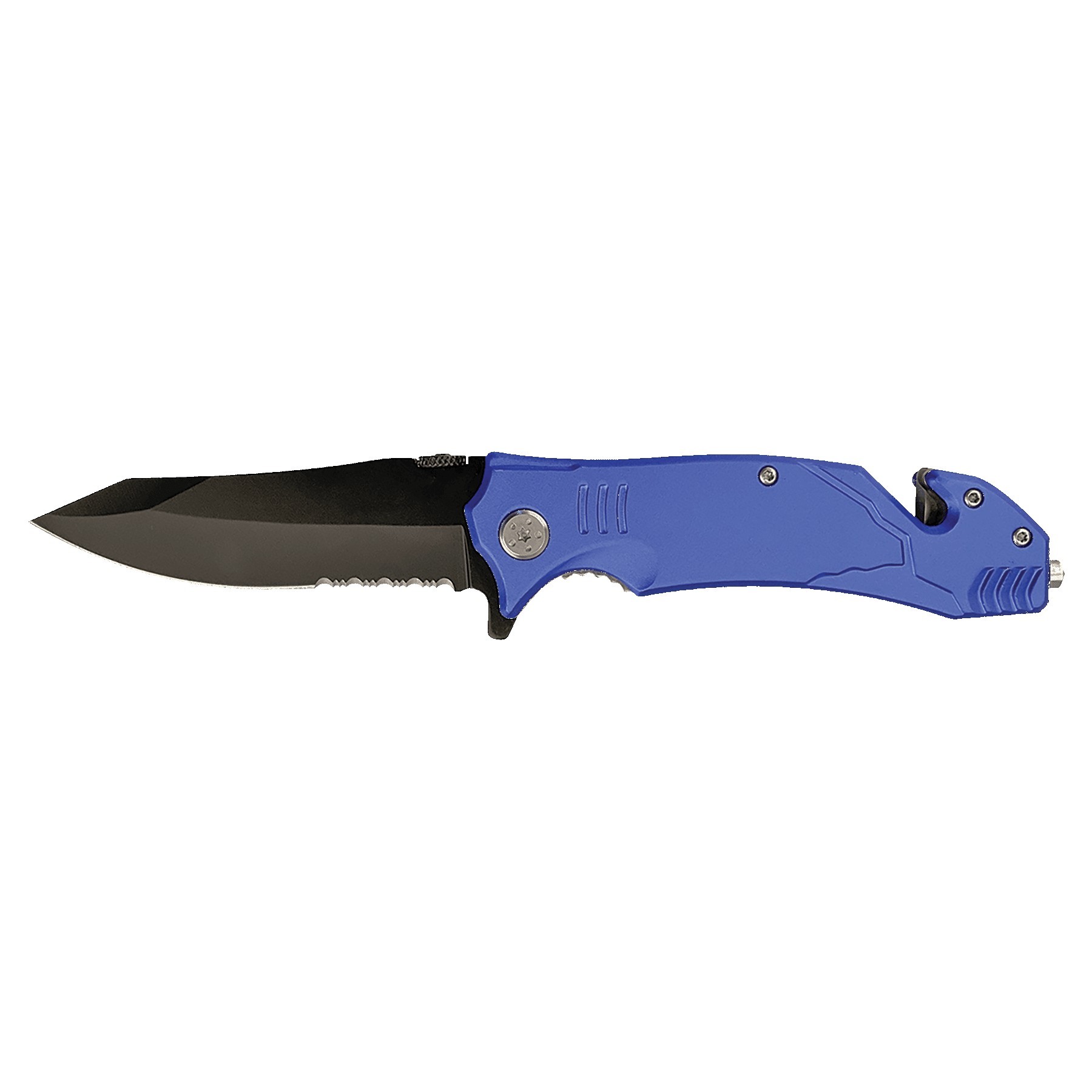 4 1/2" Blue Rescue Knife - Image 4