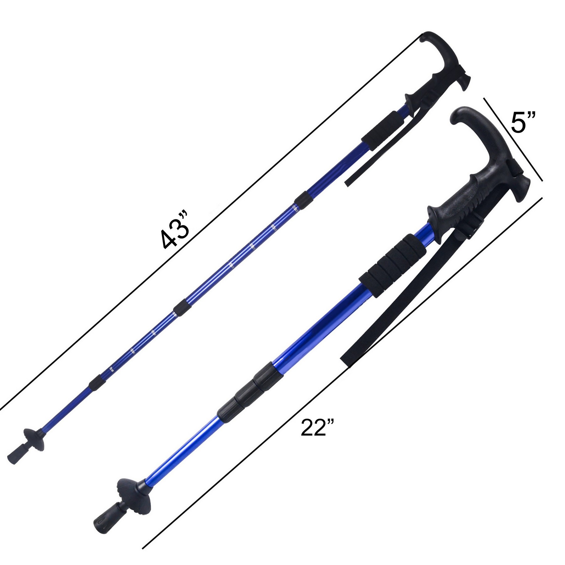 Aluminum Alloy Telescopic Trekking Poles - Image 4