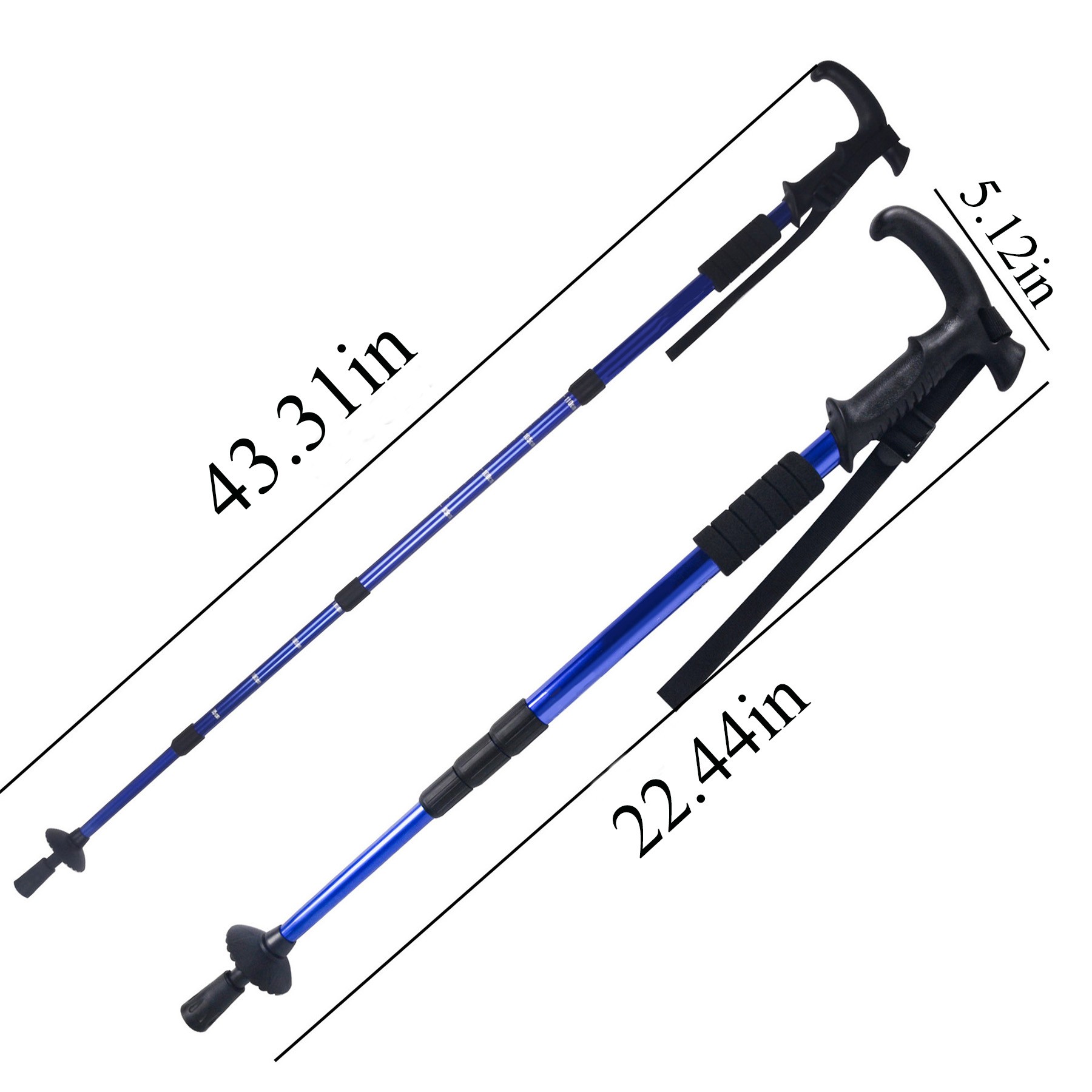 Retractable Outdoor Aluminum Alloy Walking Stick - Image 4