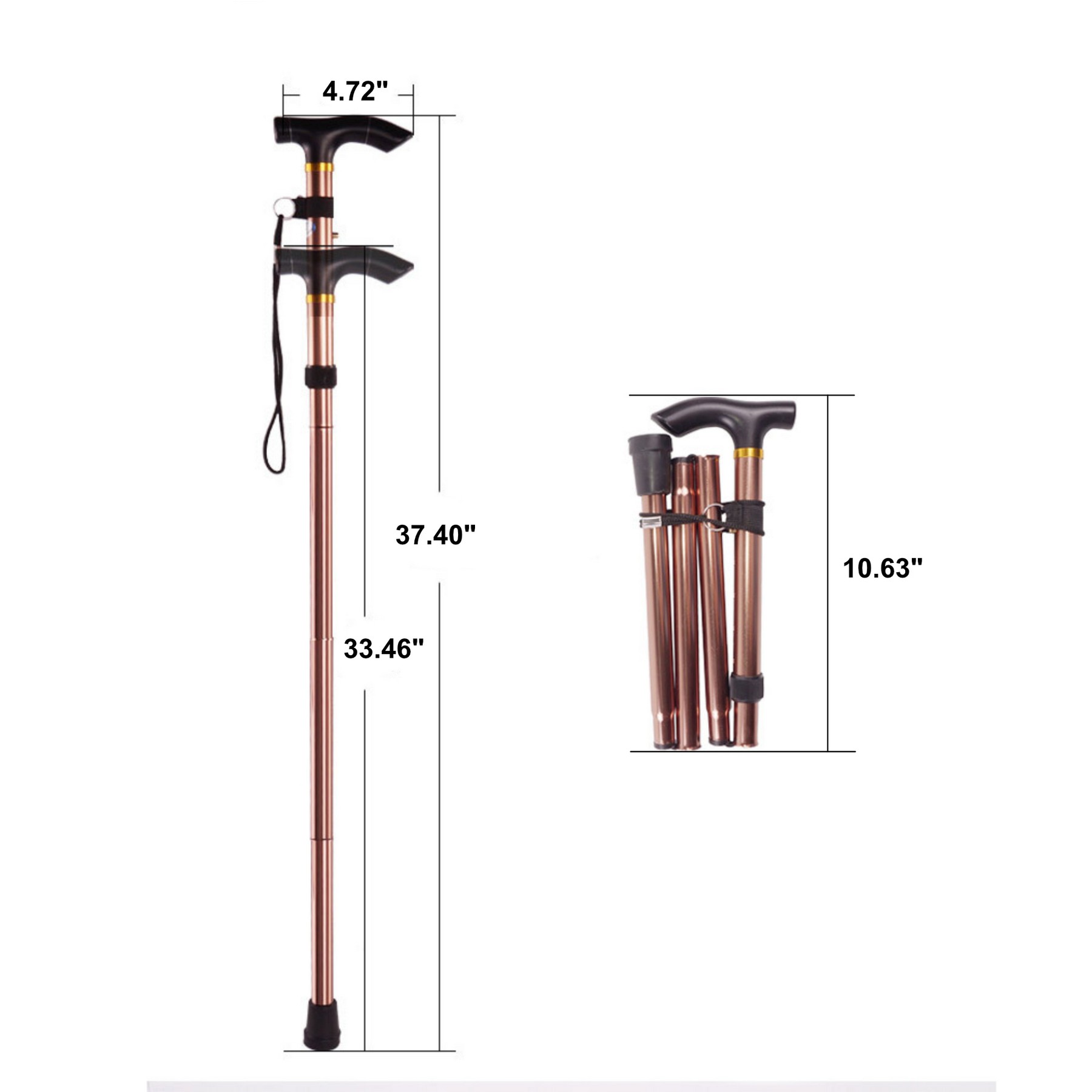 Outdoor Folding Telescopic Trekking Poles - Image 4