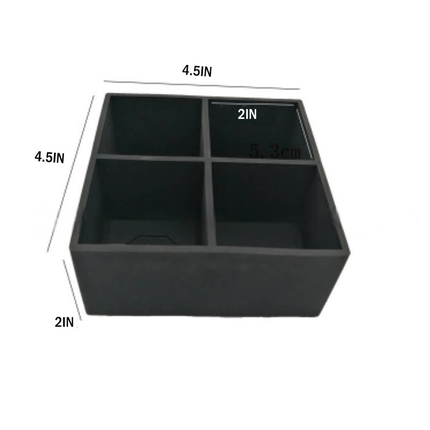 Silicone 4 Holes Customizable Ice Logo Cube Tray - Image 2
