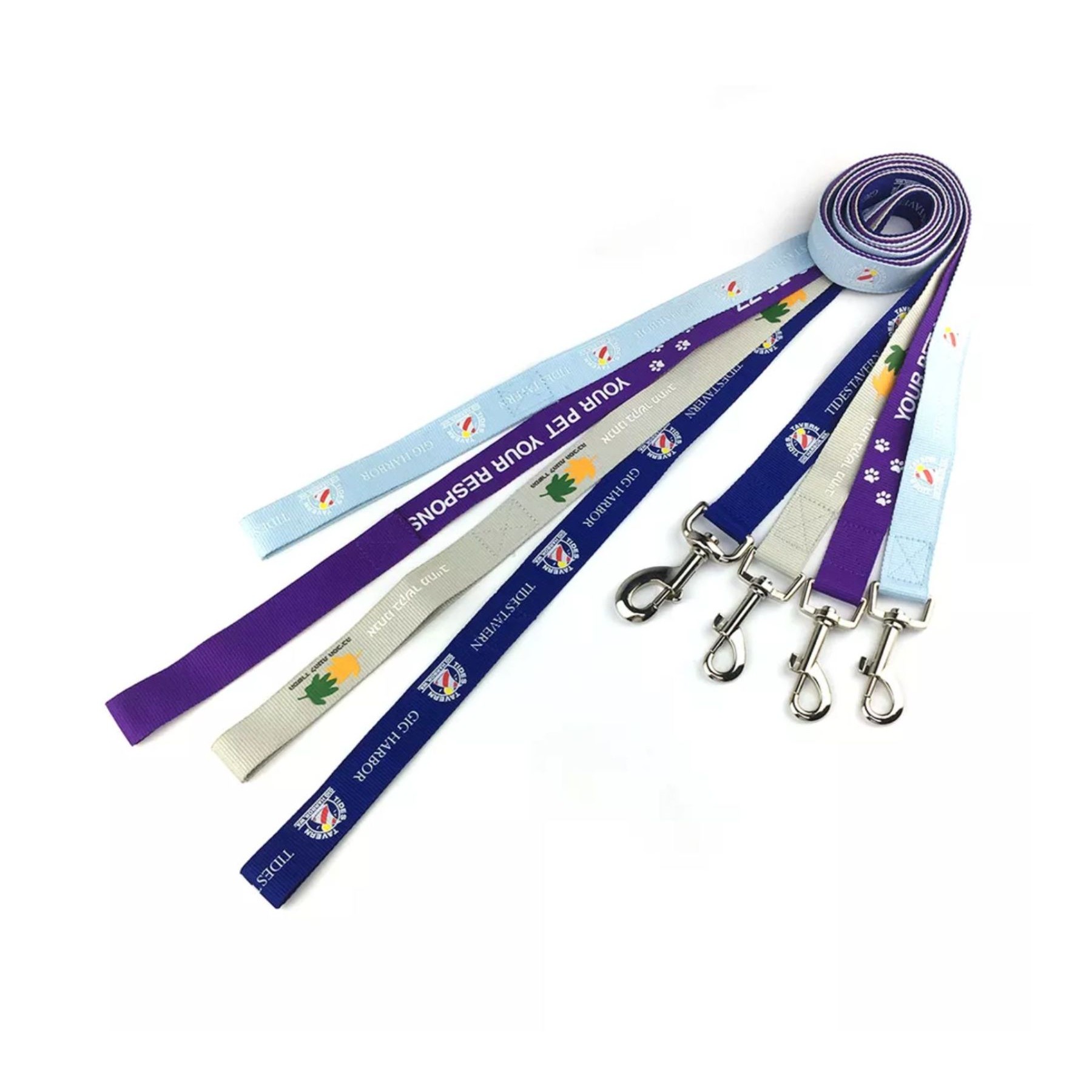 1"W x 72"L Polyester Durable Dog Leash w/ Metal Carabiner - Image 2